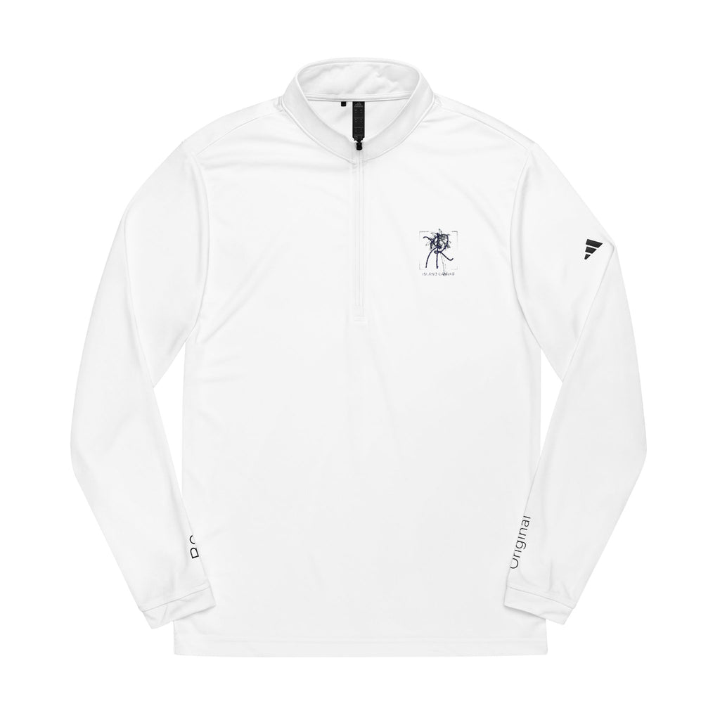 adidas® Performance Quarter-Zip Golf —  Palm Logo