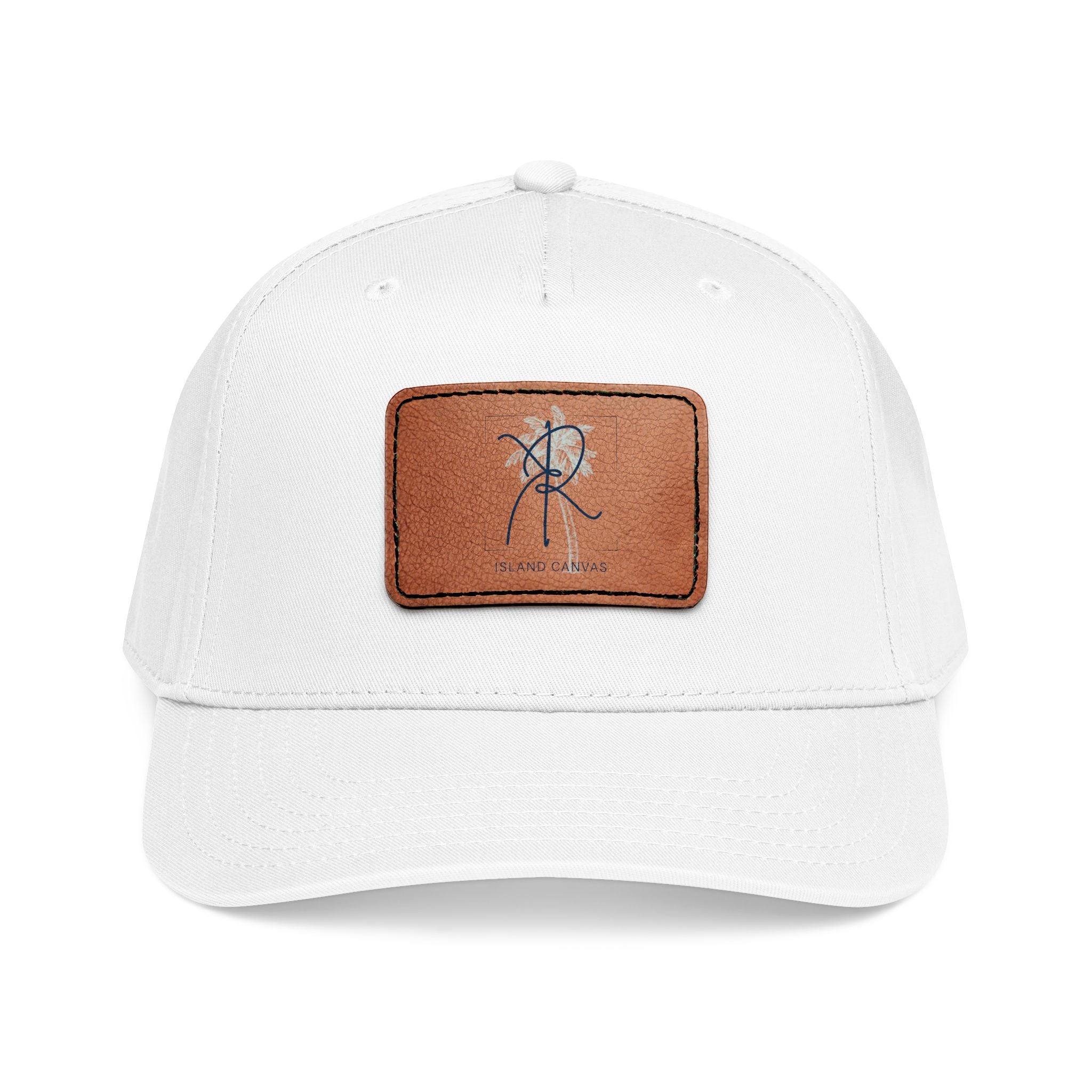Leather Patch Baseball Cap — Palm Logo