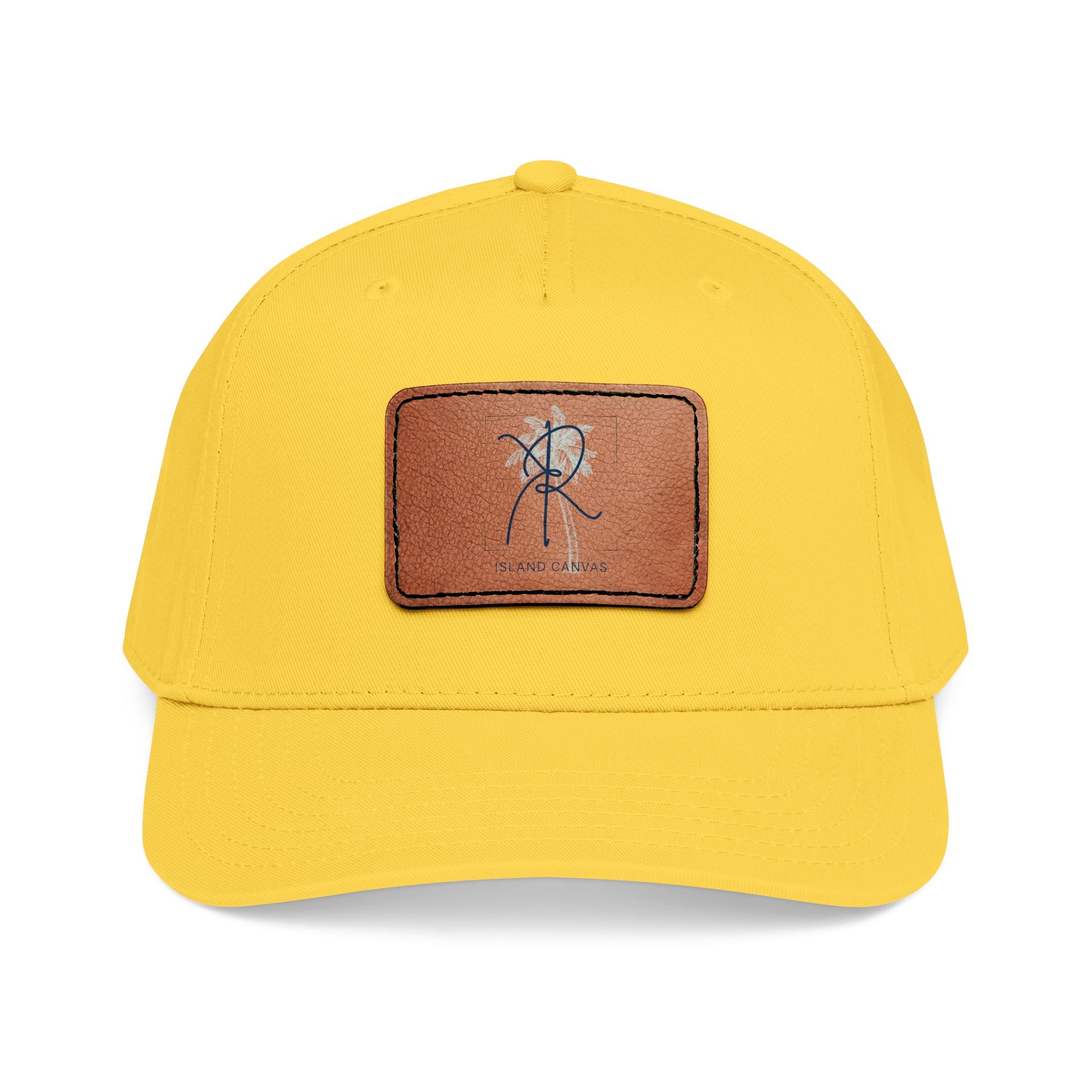 Leather Patch Baseball Cap — Palm Logo