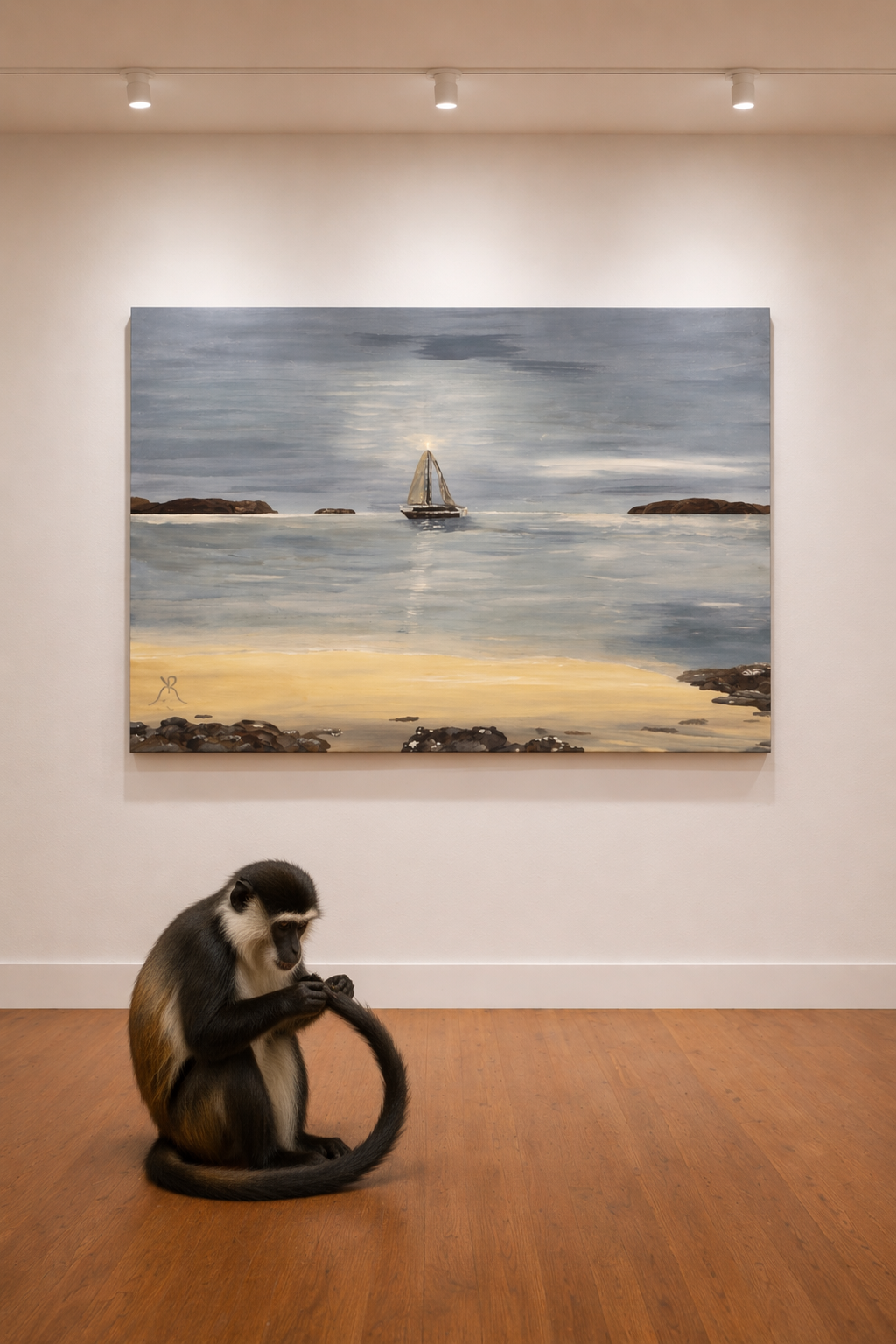Sapphire Beach Evening Sail St. Thomas Framed Canvas Print – Coastal Wall Art