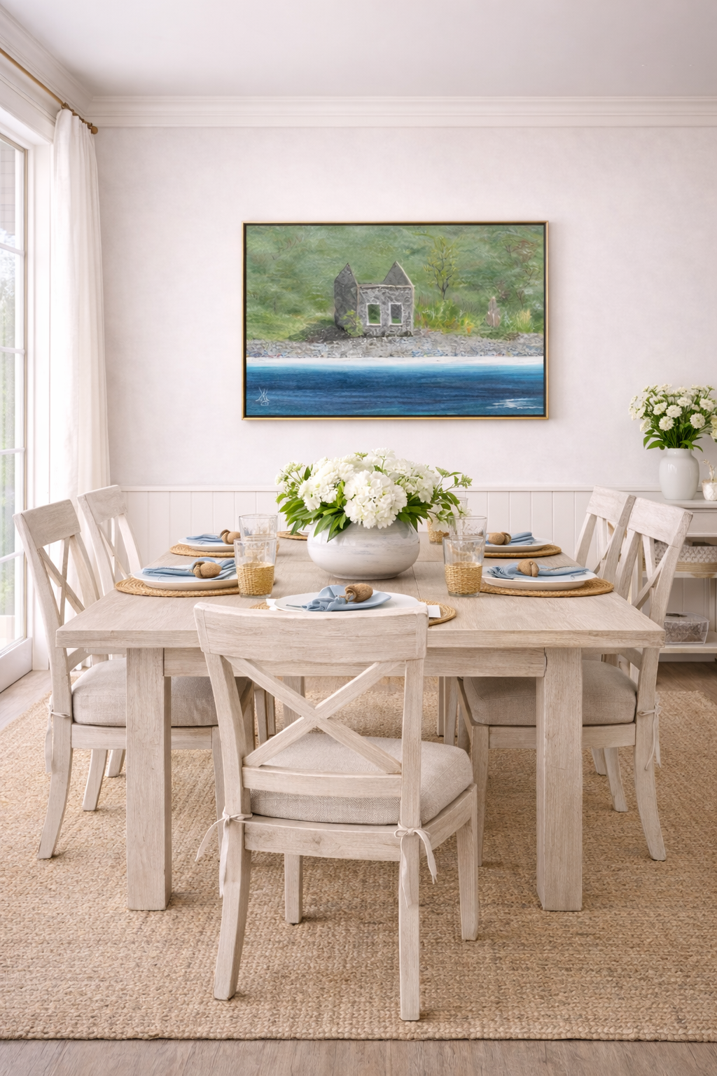 Whistling Cay USVI Framed Canvas Print – Caribbean Coastal Wall Art