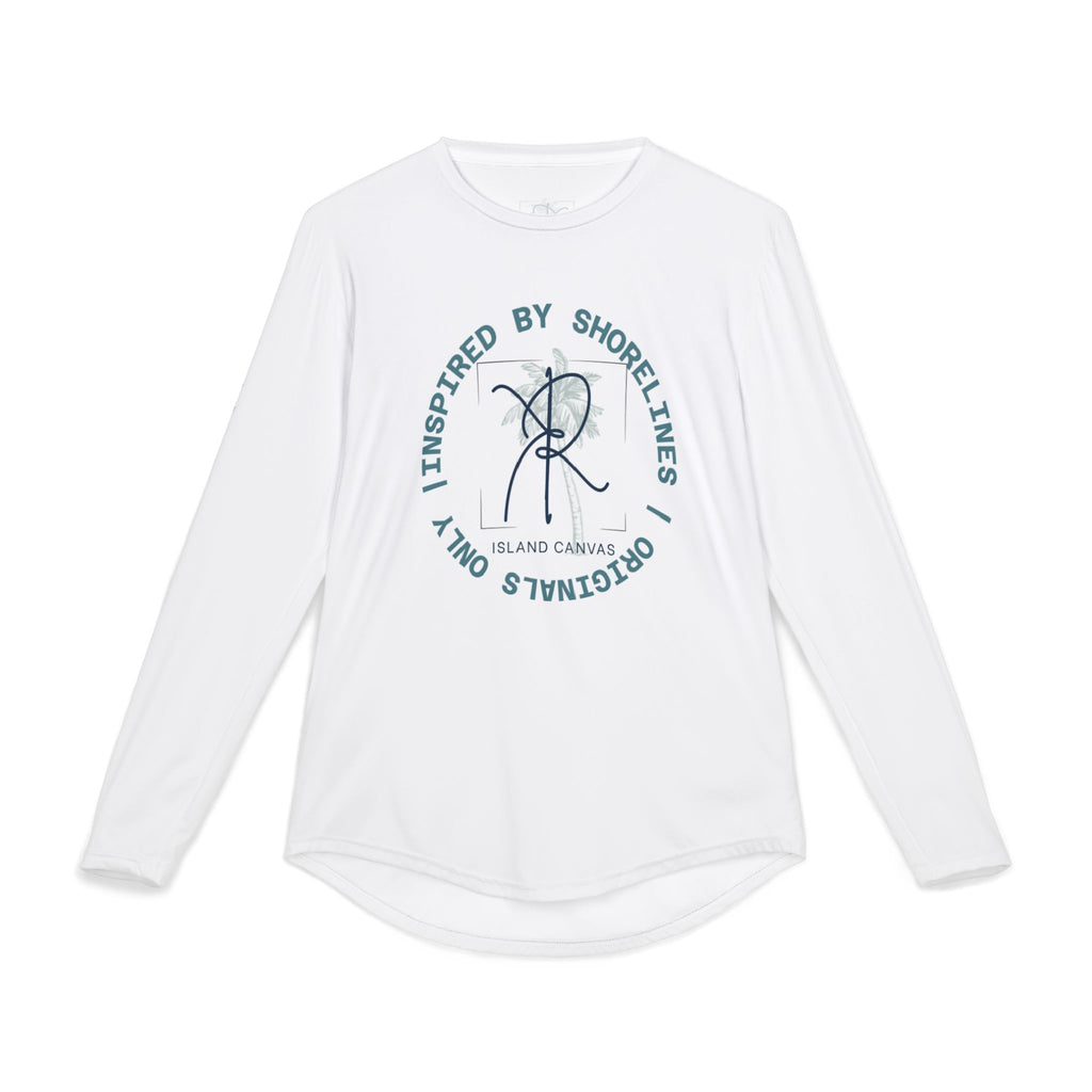 Long Sleeve Rashguard Tee - "Inspired by Shorlines" Palm Logo