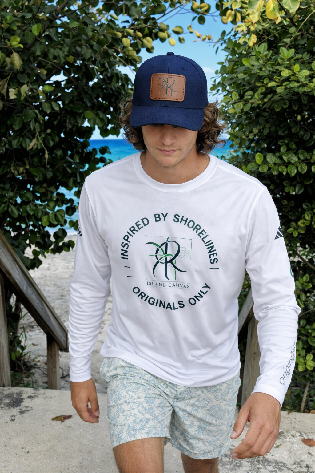 Leather Patch Baseball Cap — Palm Logo