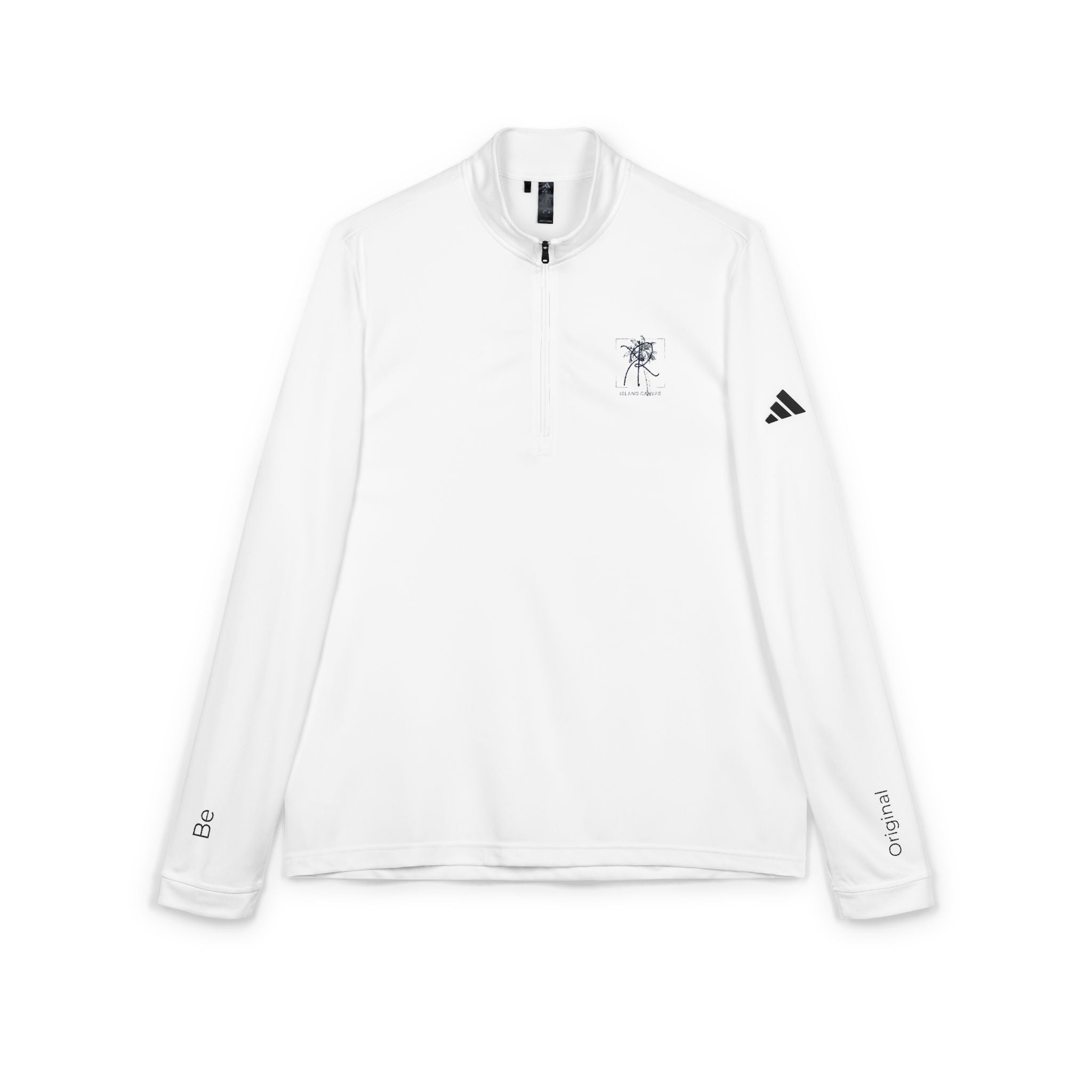 adidas® Performance Quarter-Zip Golf —  Palm Logo