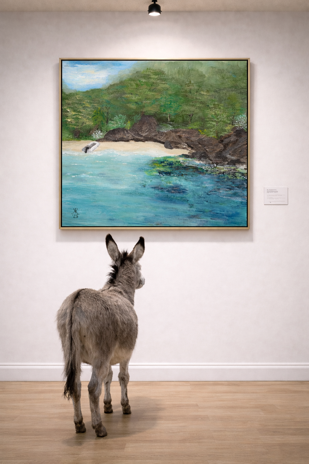 Peter Bay St. John Painting – Caribbean Beach Framed Canvas Wall Art